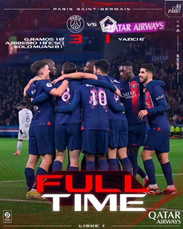 开云网页版中国官网-【法甲】姆总板凳守护，巴黎3比1里尔11分优越领跑