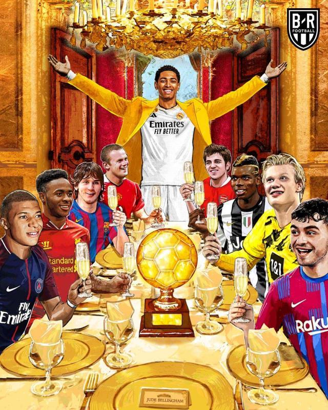 2023年欧洲金童奖公布，贝林厄姆无悬念当选